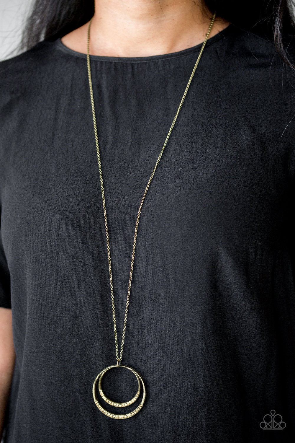 Paparazzi ♥ Front and EPICENTER - Brass ♥  Necklace