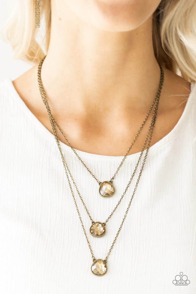 Paparazzi ♥ Once In A MILLIONAIRE - Brass ♥ Necklace