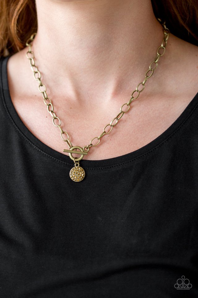 Paparazzi ♥ Sorority Sisters - Brass ♥ Necklace
