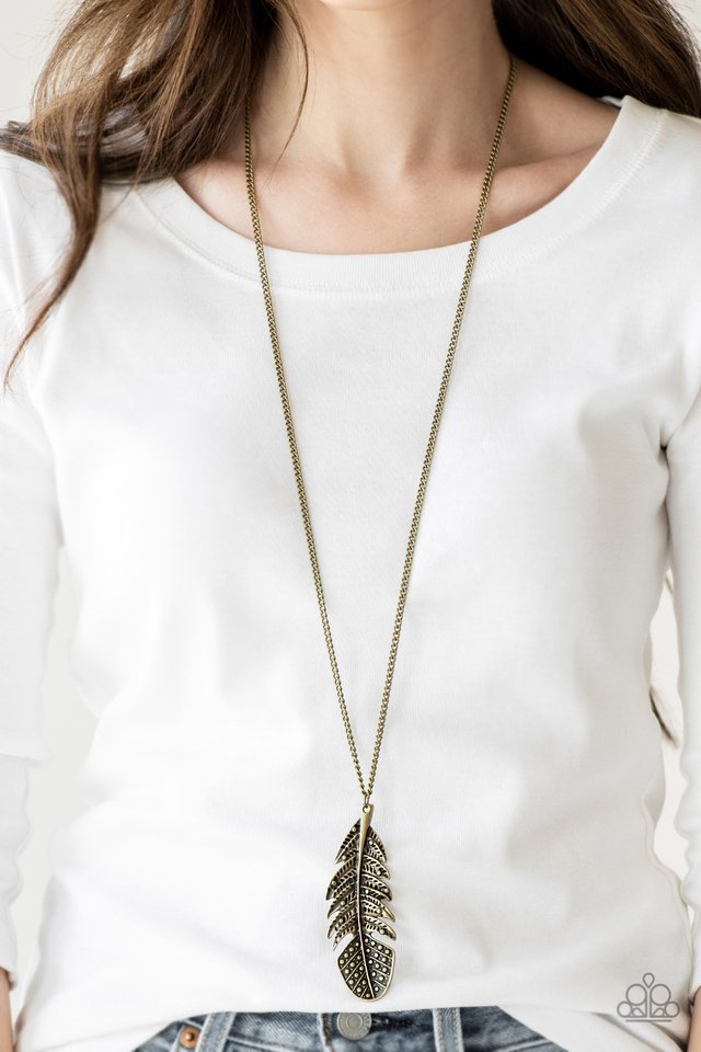Paparazzi ♥ Free Bird - Brass ♥ Necklace
