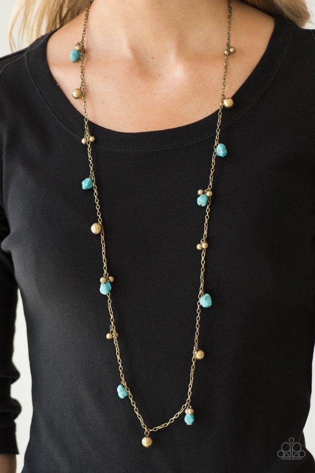 Paparazzi ♥ Both Feet On The Ground - Brass ♥ Necklace