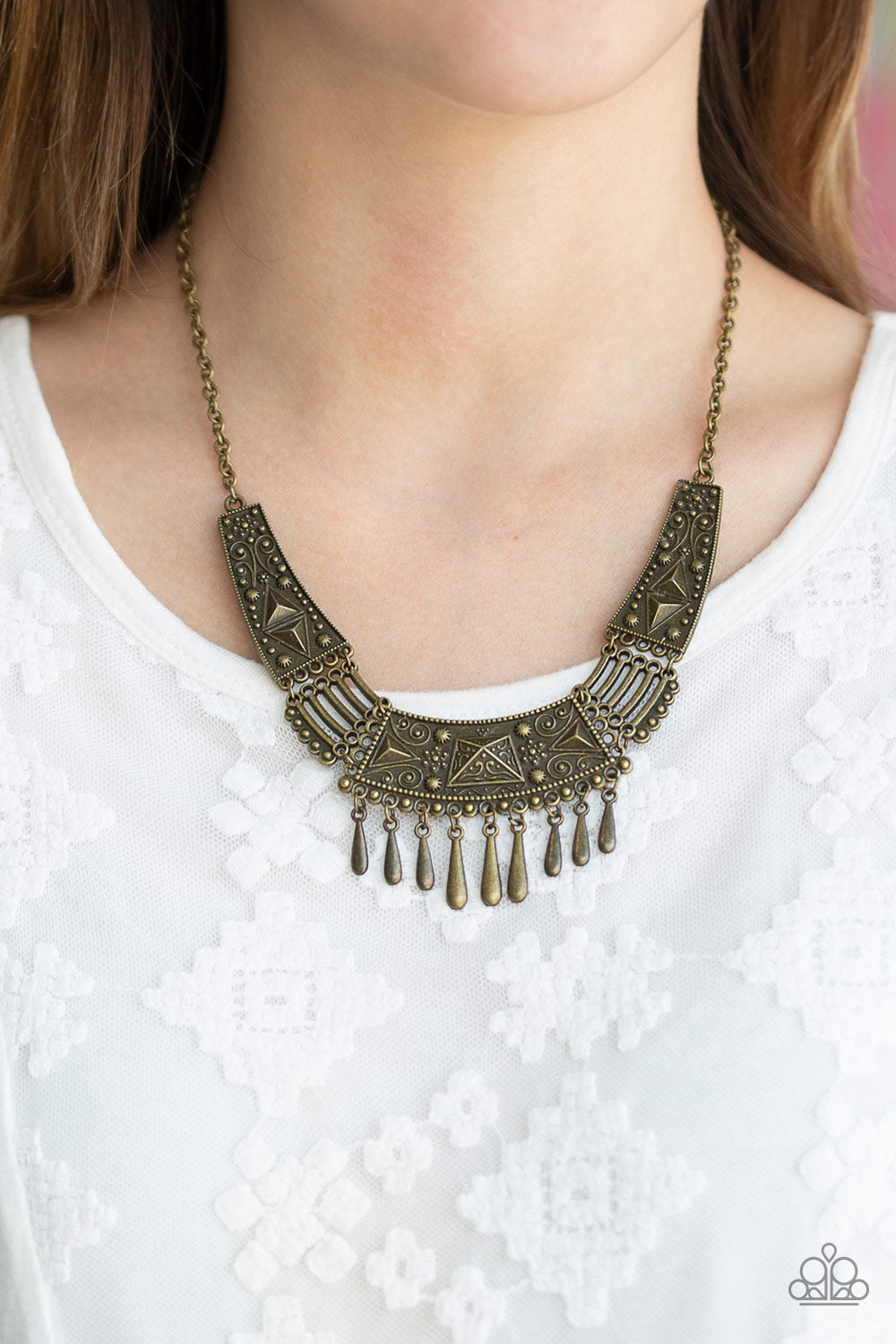 Paparazzi ♥ STEER It Up - Brass ♥  Necklace