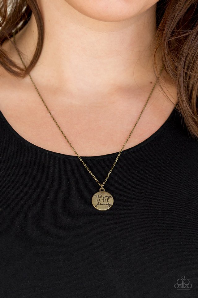 Paparazzi ♥ Find Joy - Brass ♥ Necklace