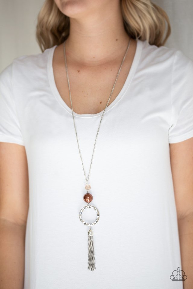 Paparazzi ♥ Bold Balancing Act - Brown ♥ Necklace