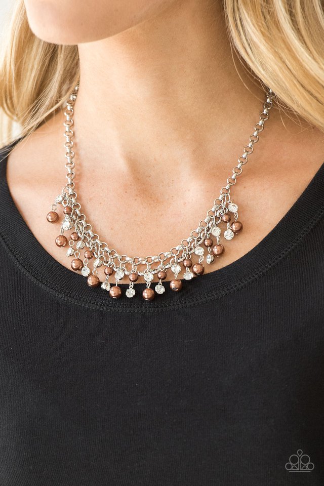 Paparazzi ♥ You May Kiss the Bride - Brown ♥ Necklace