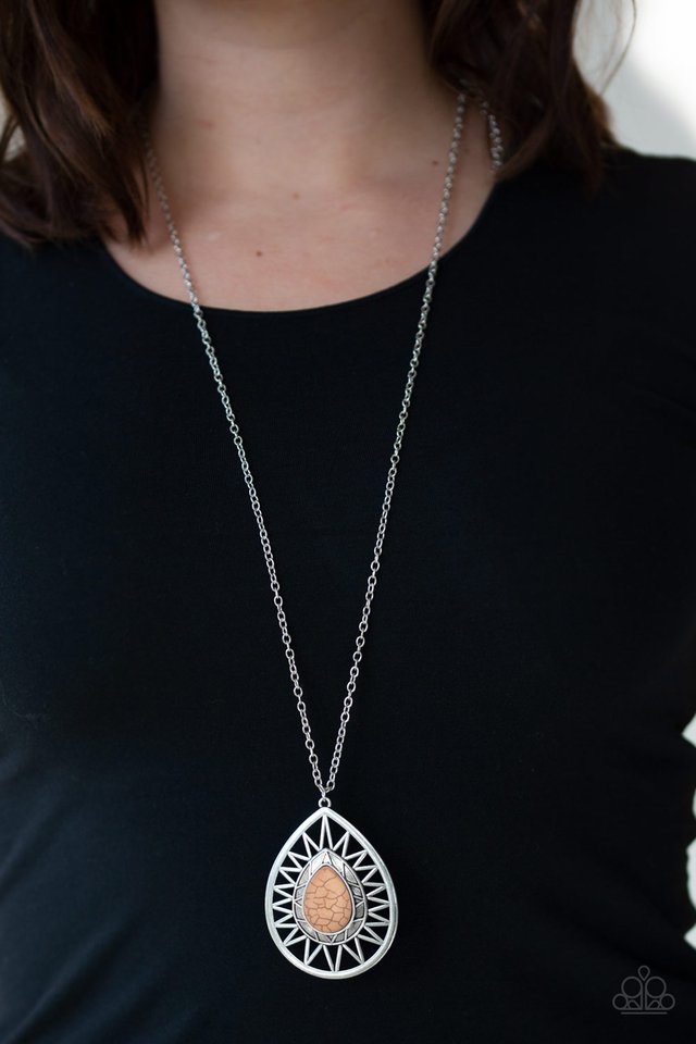 Paparazzi ♥ Summer Sunbeam - Brown ♥ Necklace