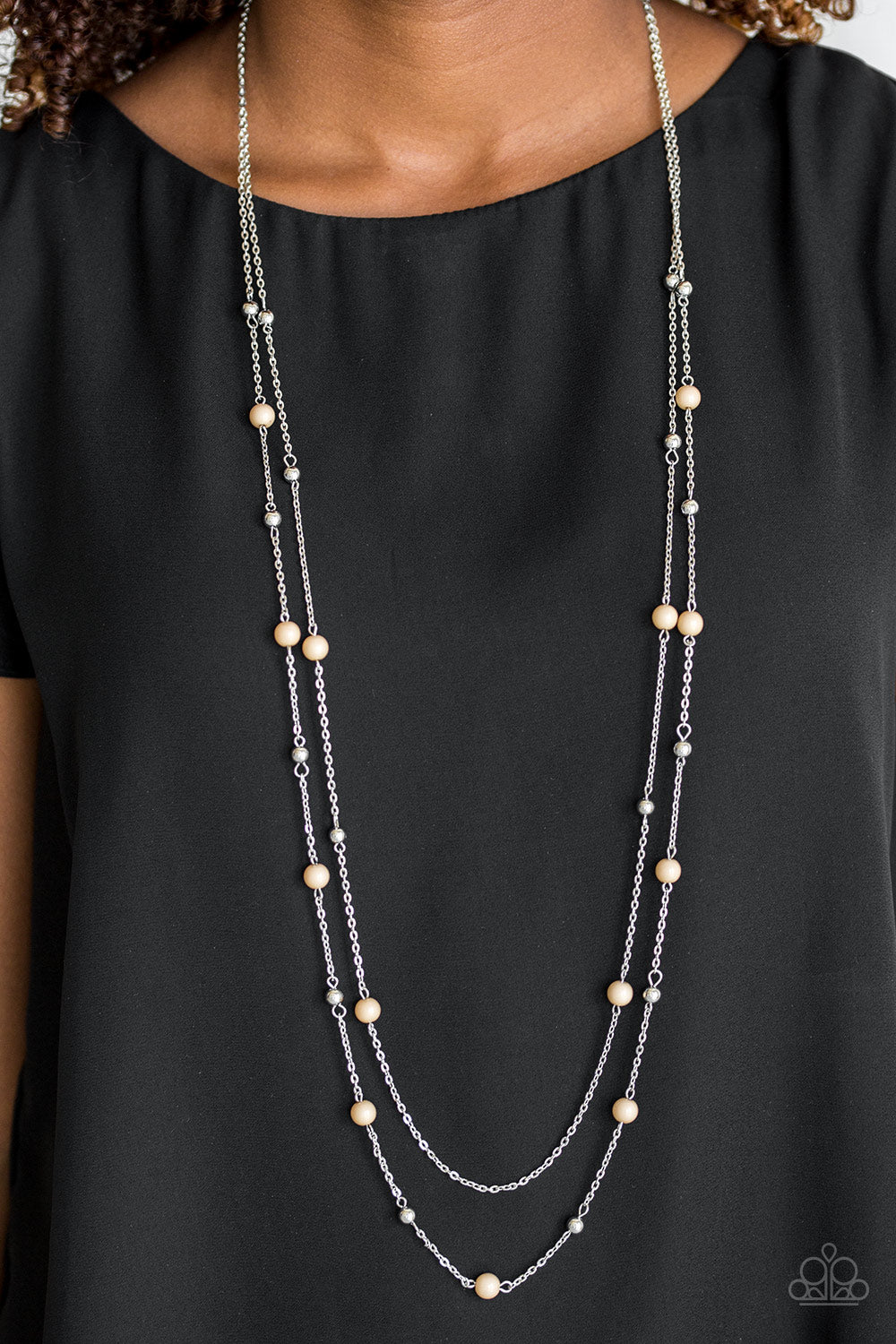 Paparazzi ♥ Beach Party Pageant - Brown ♥  Necklace