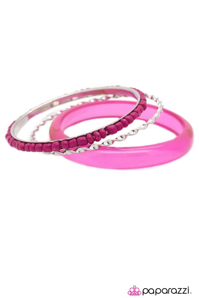 Paparazzi ♥ Dont Be Jelly - Pink ♥ Bracelet