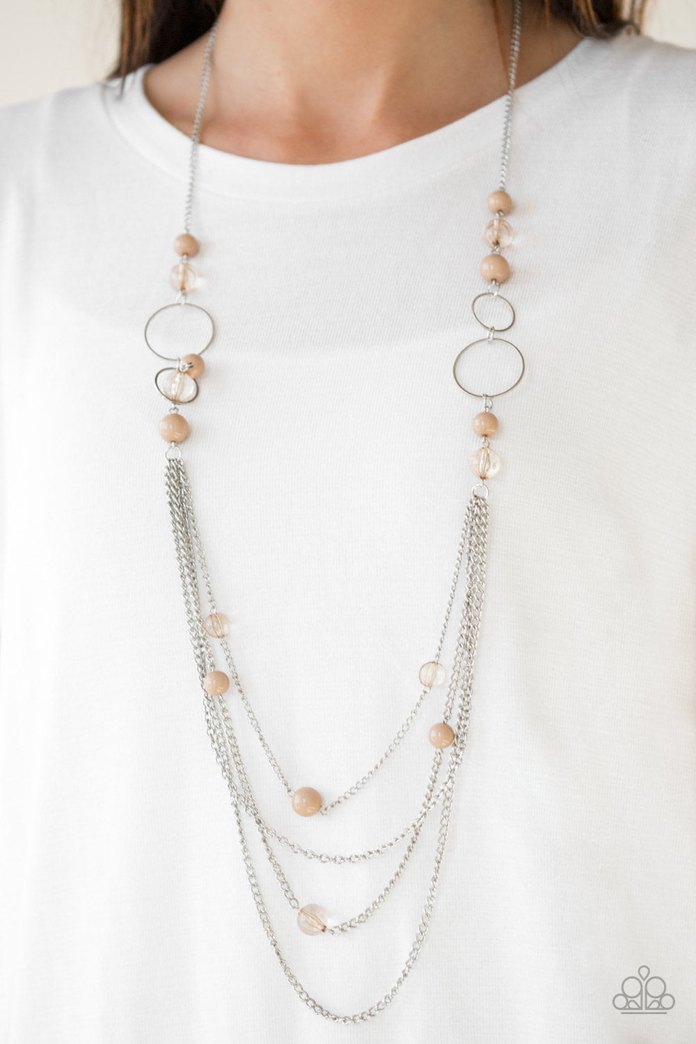 Paparazzi ♥ Bubbly Bright - Brown ♥  Necklace