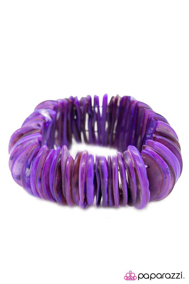 Paparazzi ♥ Half The Fun - Purple ♥ Bracelet