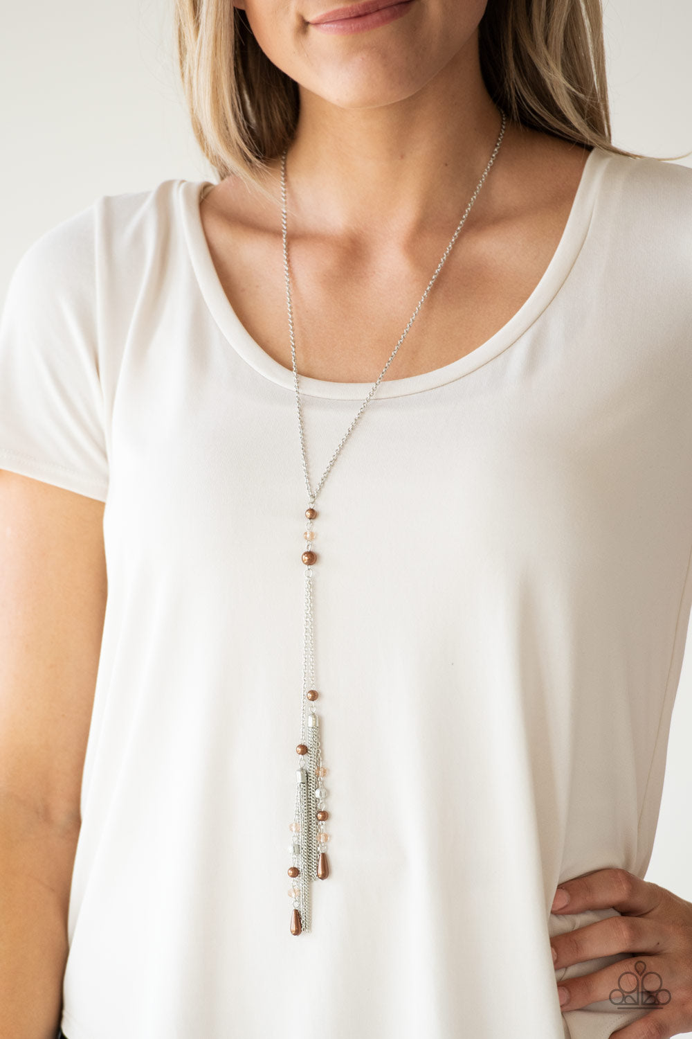 Paparazzi ♥ Timeless Tassels - Brown ♥  Necklace