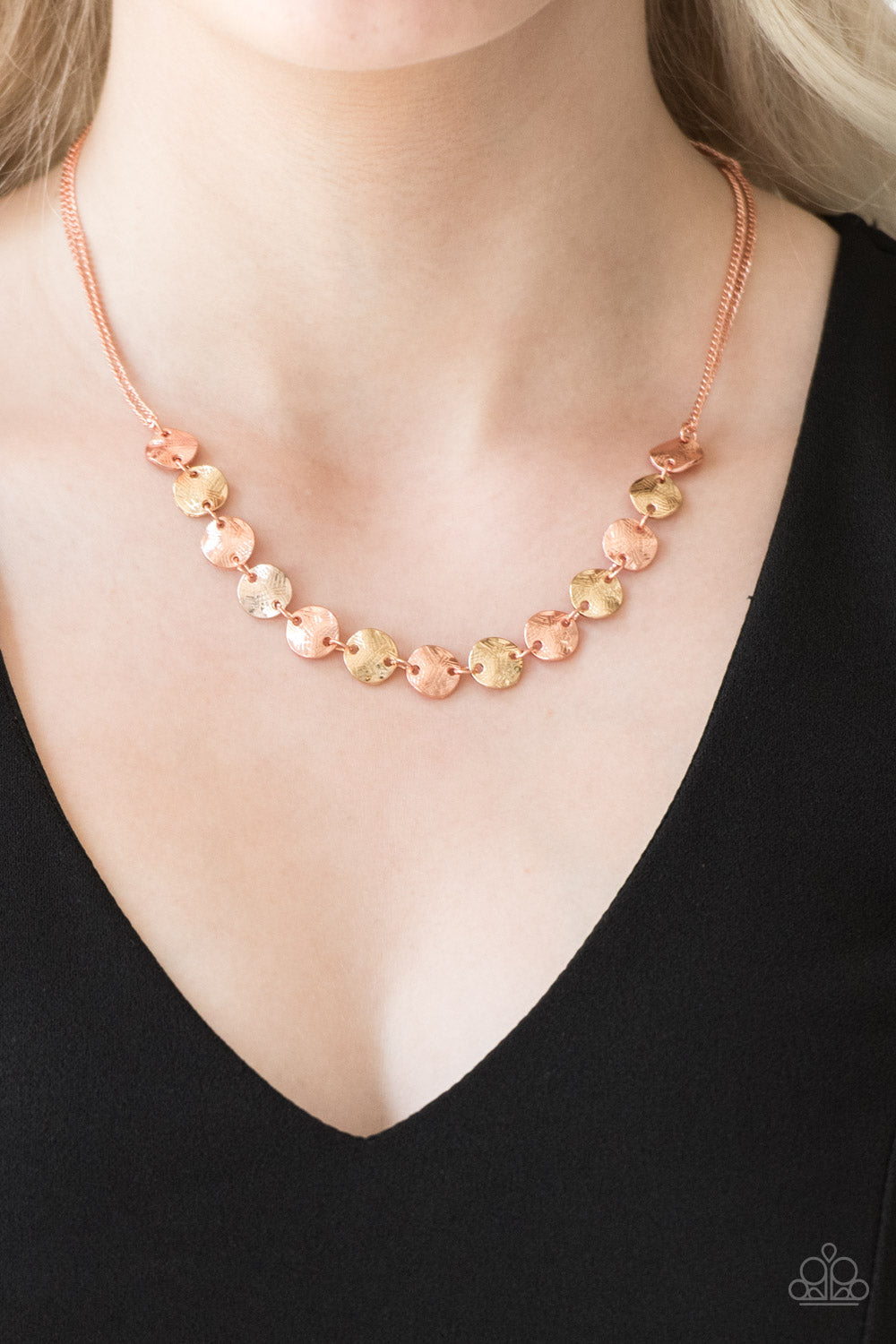 Paparazzi ♥ Simple Sheen - Copper ♥  Necklace