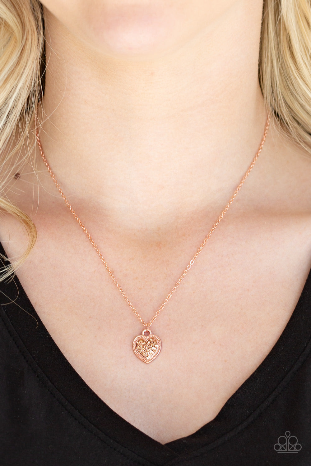 Paparazzi ♥ Fierce Flirt  - Copper ♥  Necklace
