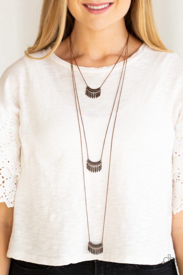 Paparazzi ♥ Seasonal Charm - Copper ♥ Necklace