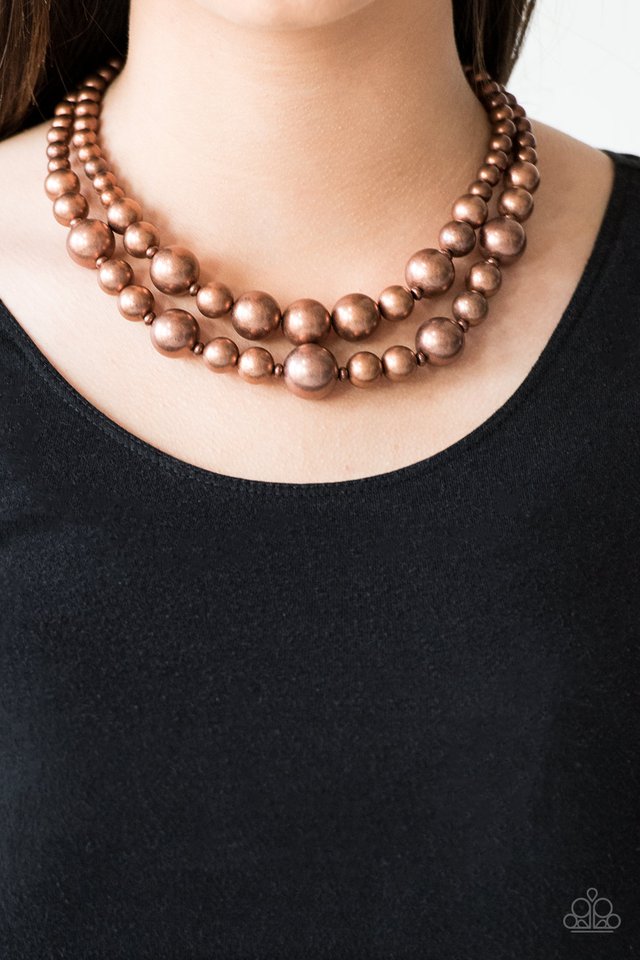 Paparazzi ♥ I Double Dare You - Copper ♥ Necklace