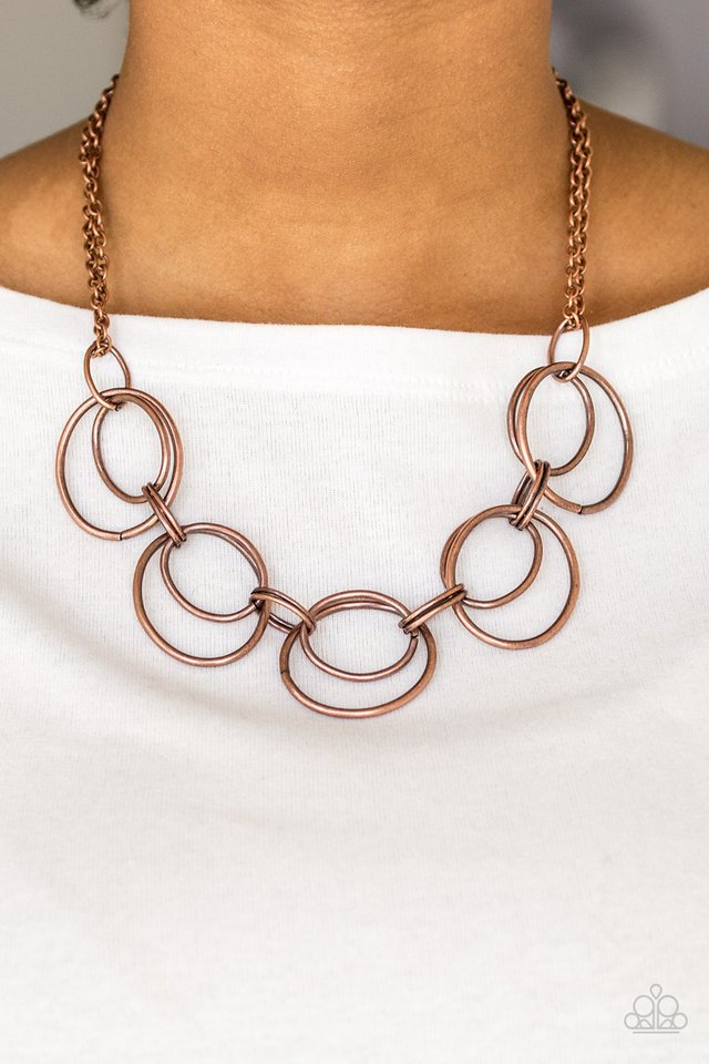 Paparazzi ♥ Urban Orbit - Copper ♥ Necklace