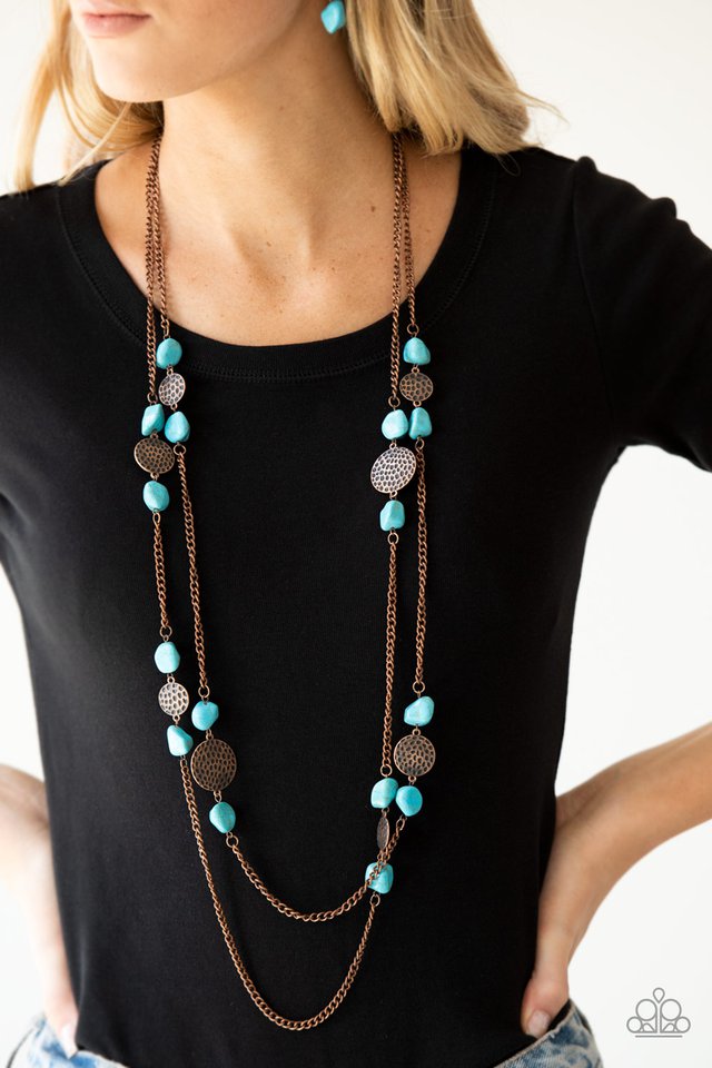 Paparazzi ♥ Mountain Movement - Copper ♥ Necklace
