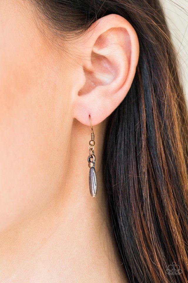 Paparazzi ♥ Eastern Empress - Copper ♥ Necklace