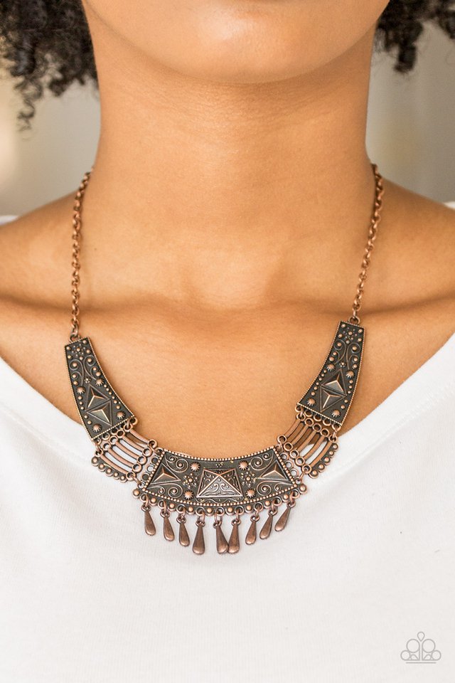 Paparazzi ♥ STEER It Up - Copper ♥ Necklace