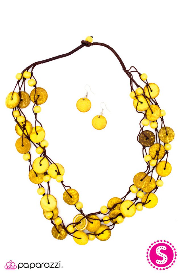 Paparazzi ♥ Of Your Own AcCORD - Yellow ♥ Necklace