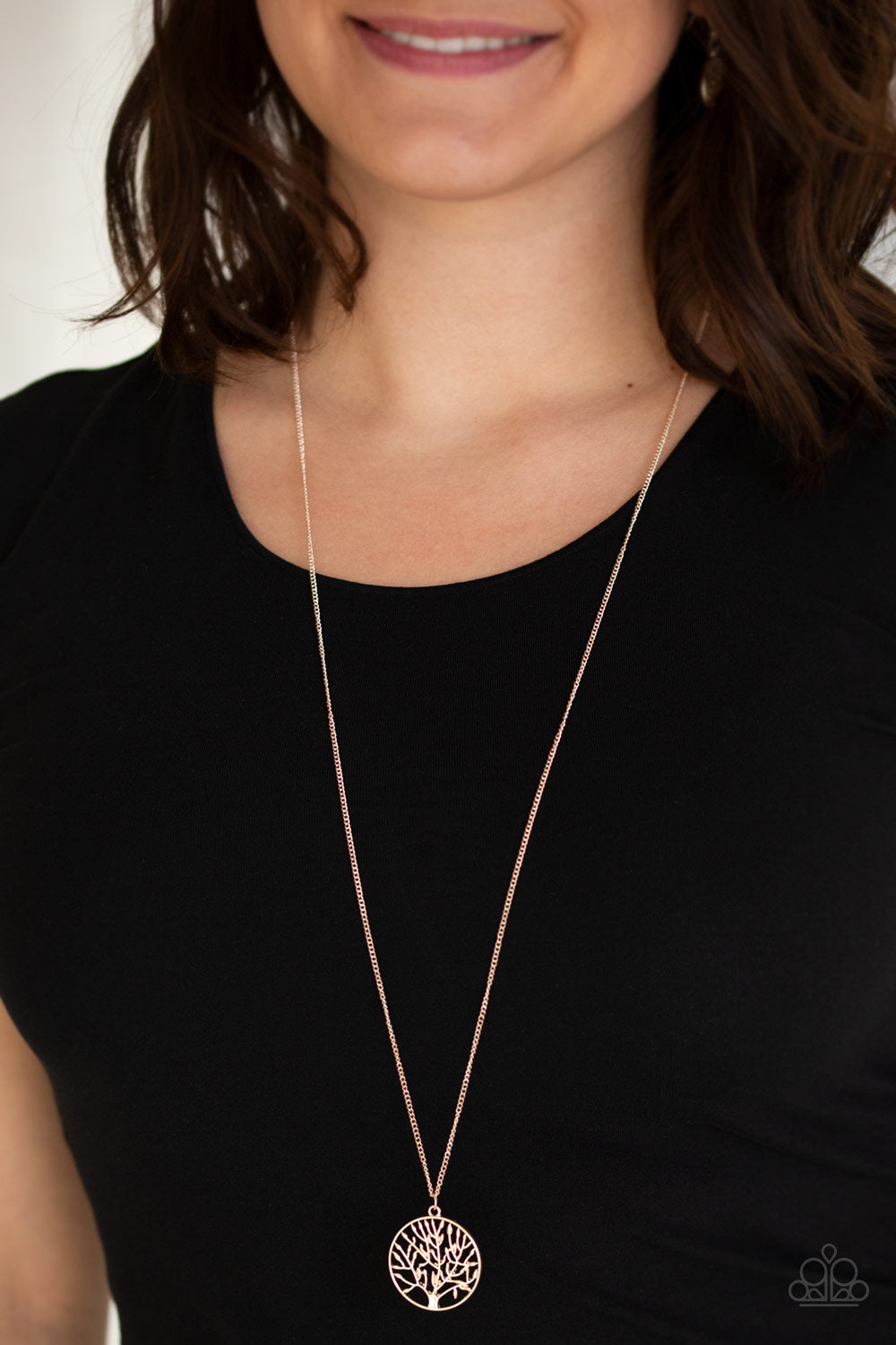 Paparazzi ♥ Save The Trees - Rose Gold ♥  Necklace