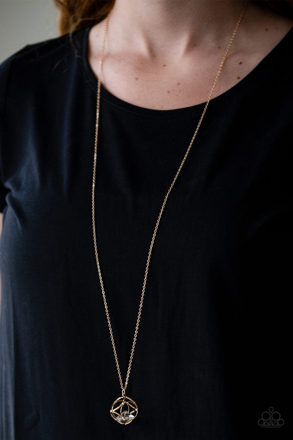 Paparazzi ♥ Pandoras Box - Gold ♥  Necklace