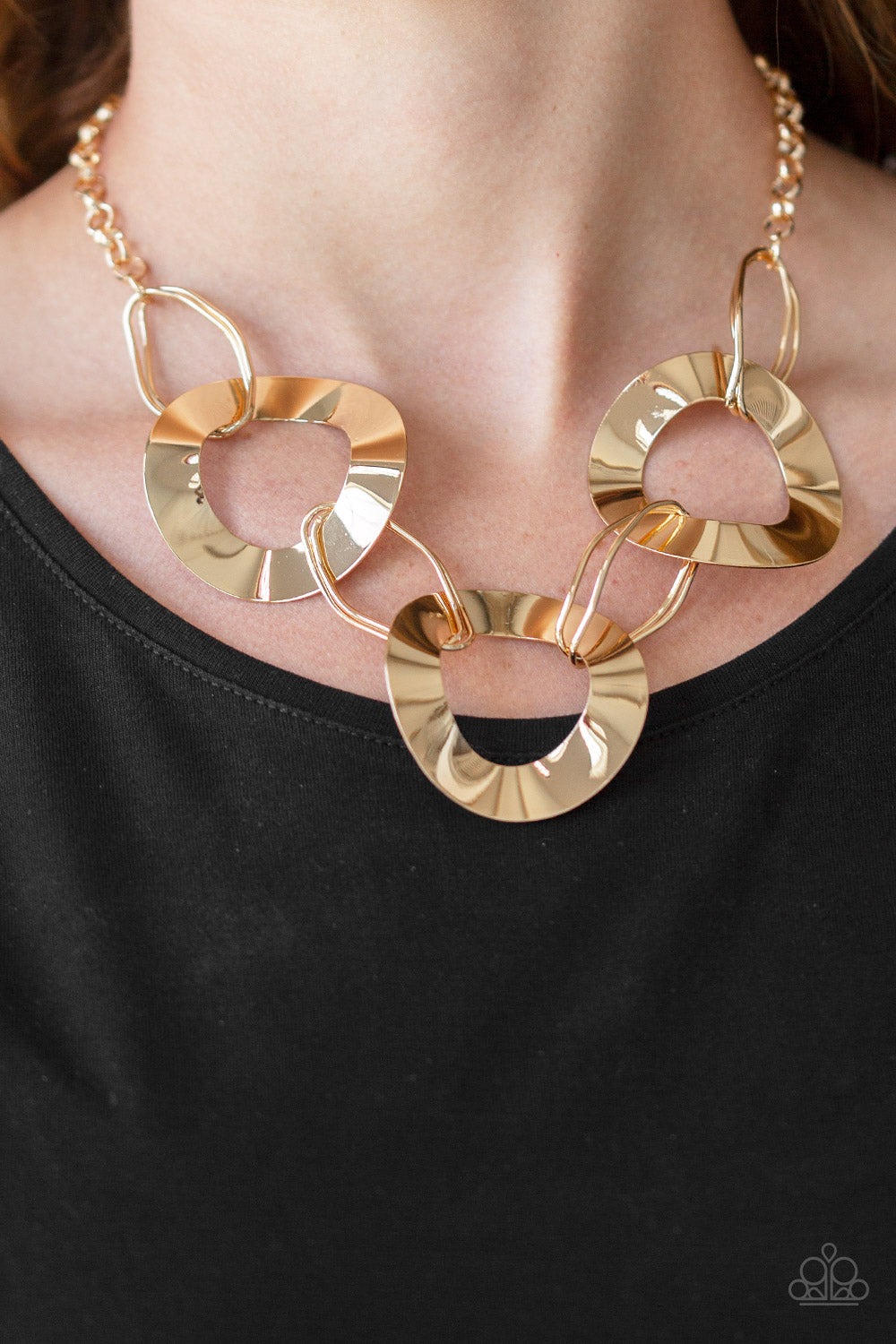 Paparazzi ♥ Modern Mechanics - Gold ♥  Necklace