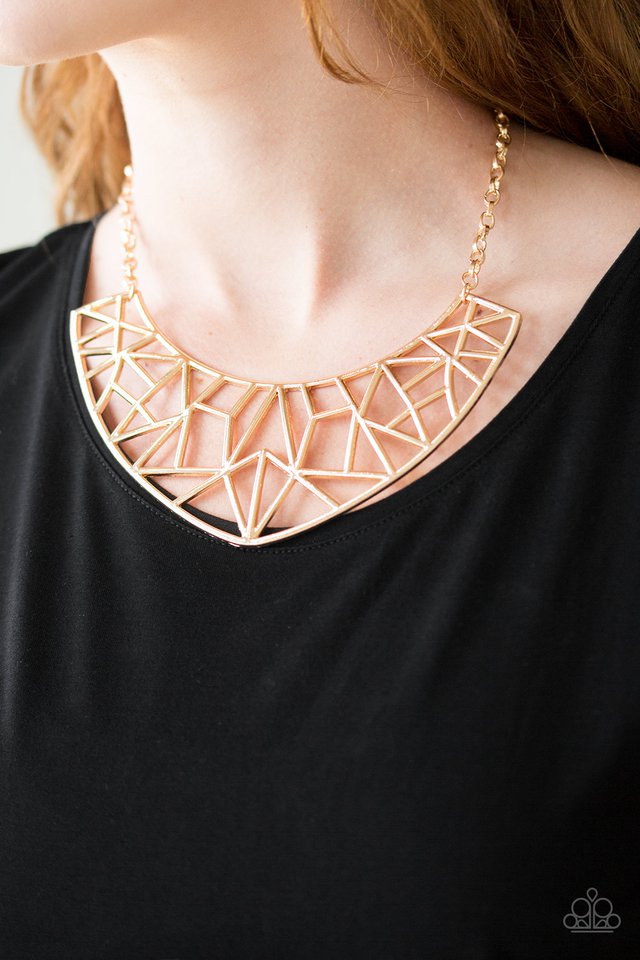 Paparazzi ♥ Strike While HAUTE - Gold ♥ Necklace