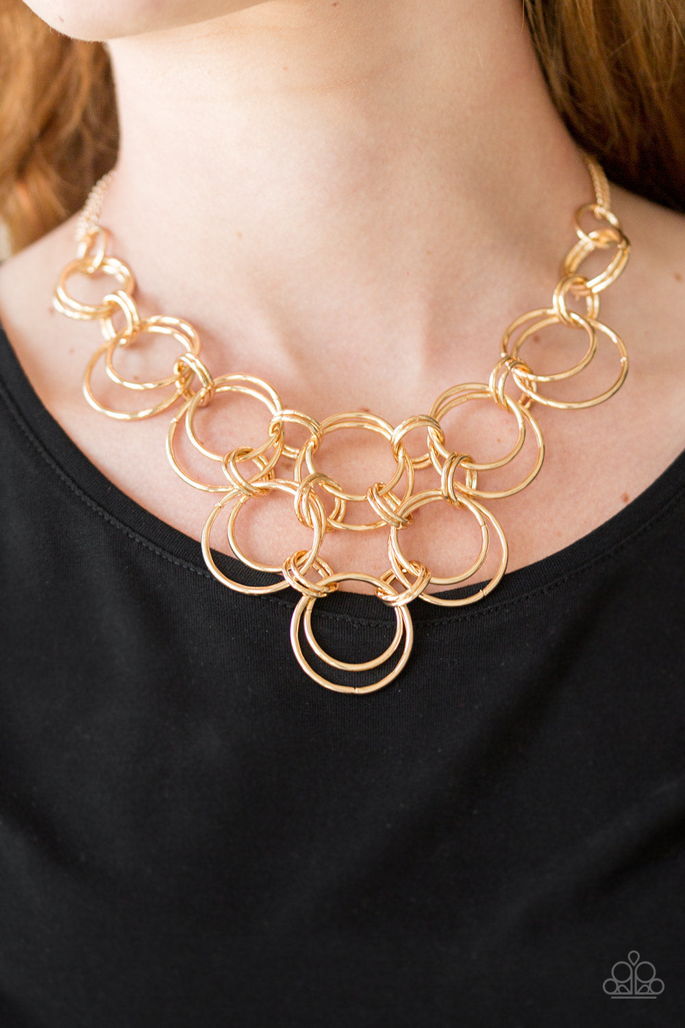 Paparazzi ♥ Ringing Off The Hook - Gold ♥  Necklace