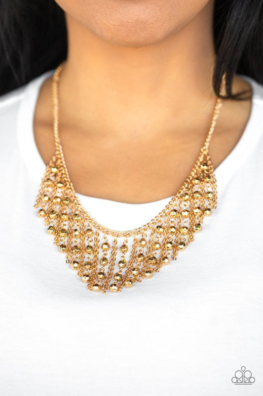 Paparazzi ♥ Rebel Remix - Gold ♥ Necklace