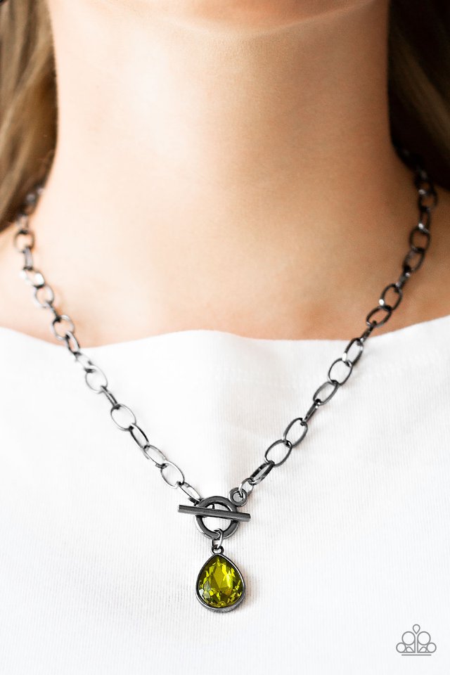 Paparazzi ♥ So Sorority - Green ♥ Necklace