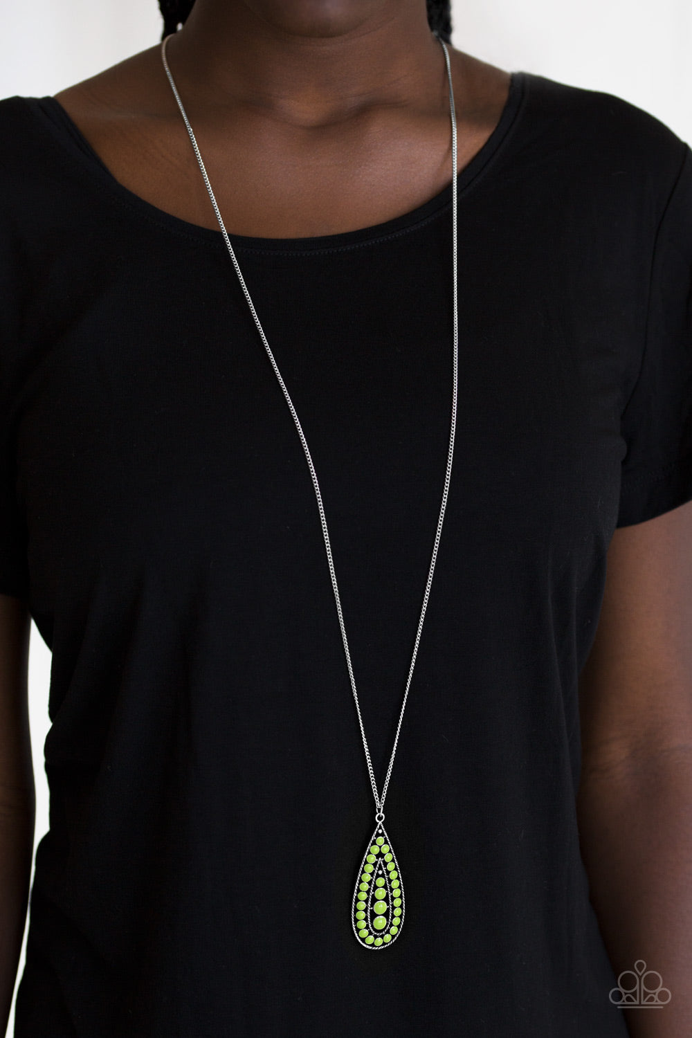 Paparazzi ♥ Tiki Tease - Green ♥  Necklace