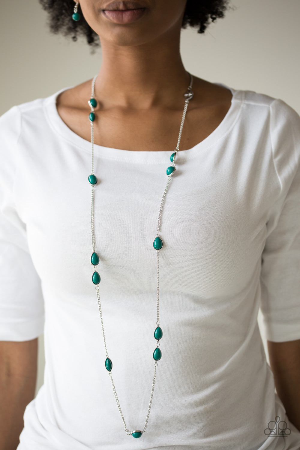 Paparazzi ♥ Pacific Piers - Green ♥  Necklace