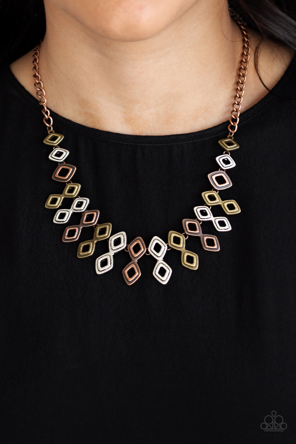 Paparazzi ♥ Geocentric - Multi ♥  Necklace