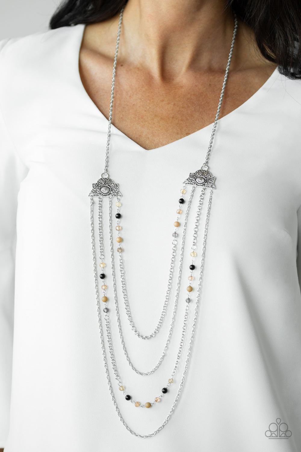 Paparazzi ♥ Pharaoh Finesse - Multi ♥  Necklace