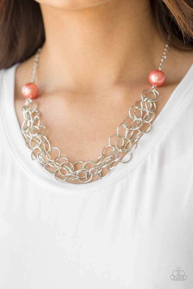 Paparazzi ♥ Daring Diva - Orange ♥ Necklace