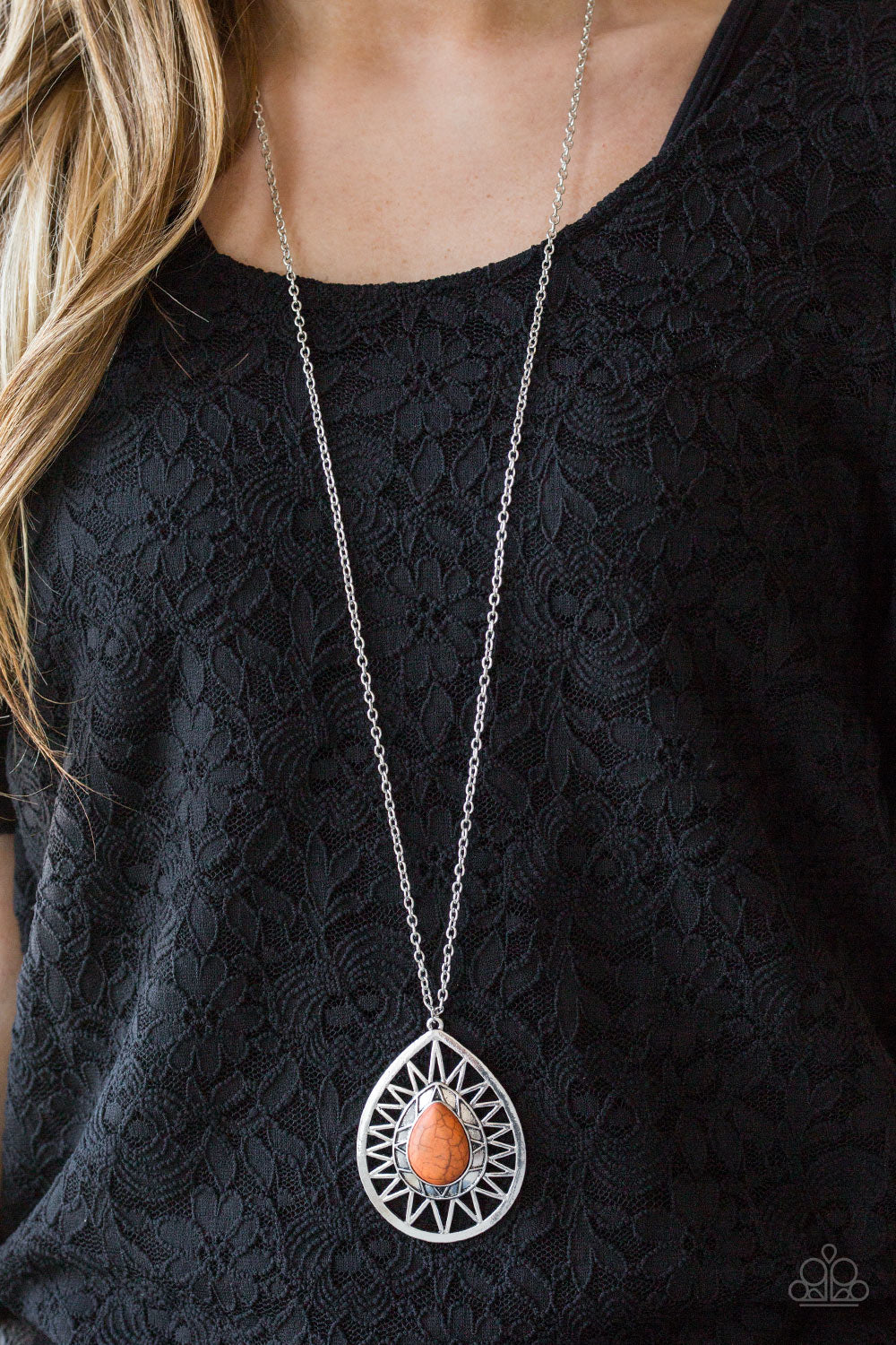 Paparazzi ♥ Summer Sunbeam - Orange ♥  Necklace