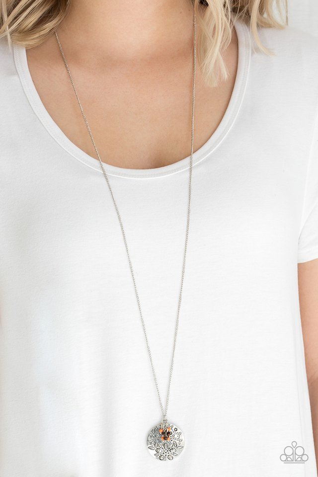 Paparazzi ♥ Desert Abundance - Orange ♥ Necklace
