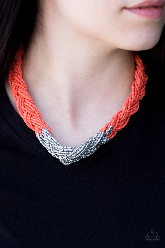 Paparazzi ♥ Brazilian Brilliance - Orange ♥ Necklace