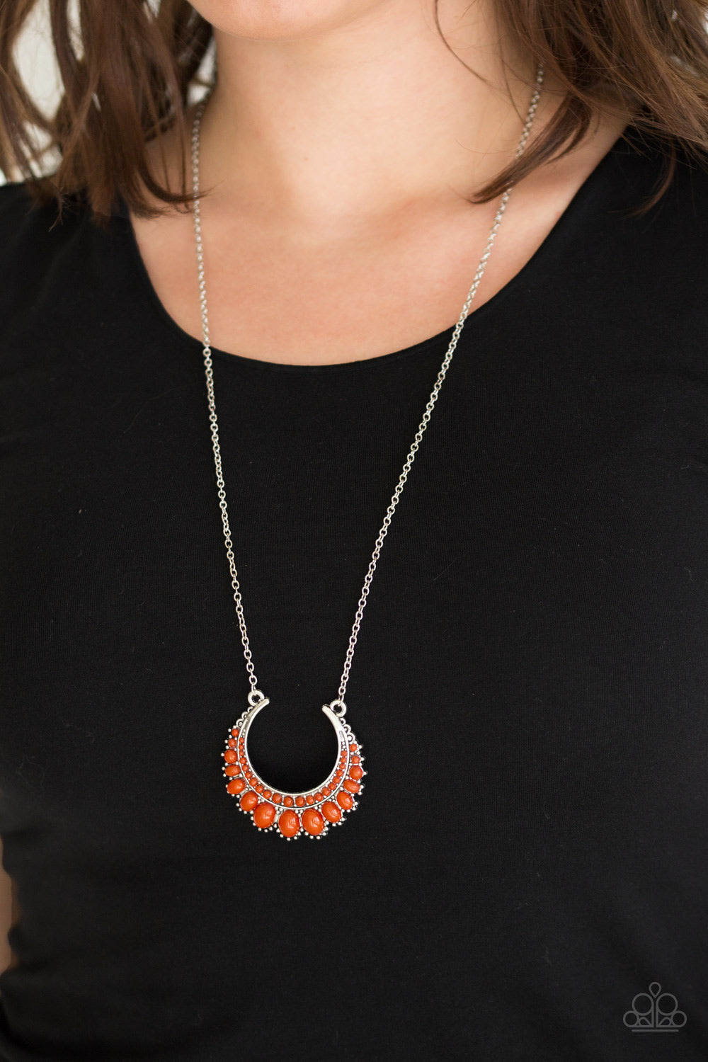 Paparazzi ♥ Count To ZEN - Orange ♥  Necklace