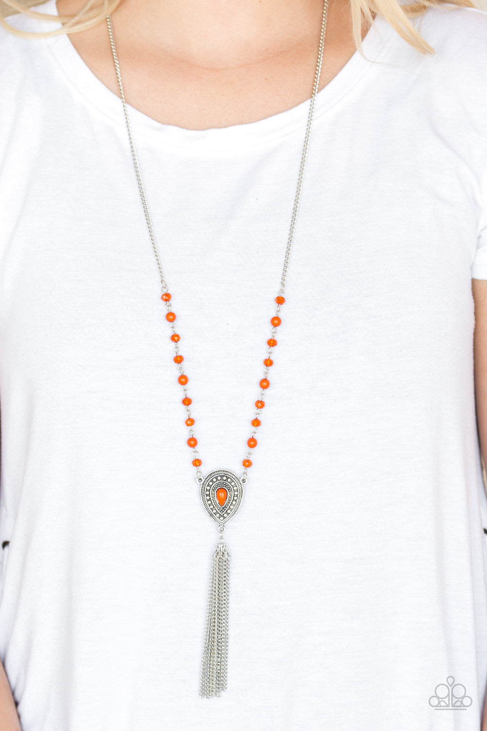 Paparazzi ♥ Soul Quest - Orange ♥  Necklace
