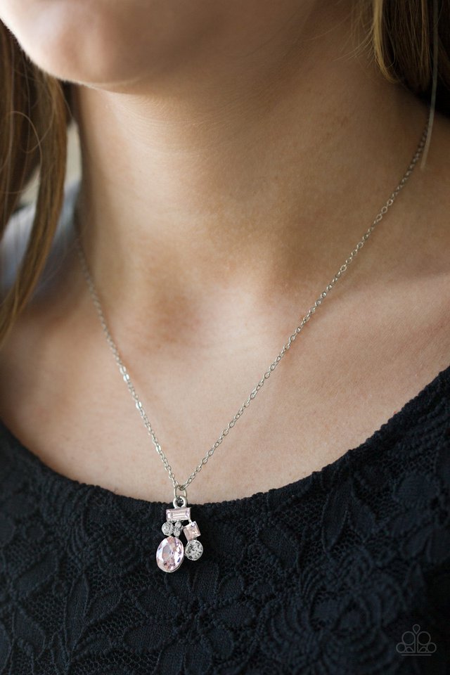 Paparazzi ♥ Time To Be Timeless - Pink ♥ Necklace