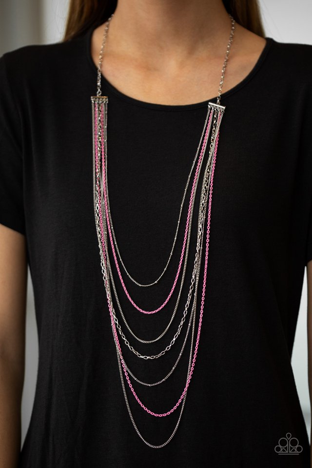 Paparazzi ♥ Radical Rainbows - Pink ♥ Necklace
