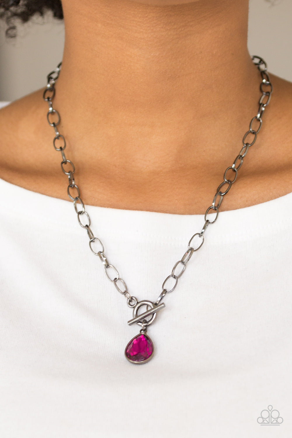 Paparazzi ♥ So Sorority - Pink ♥  Necklace