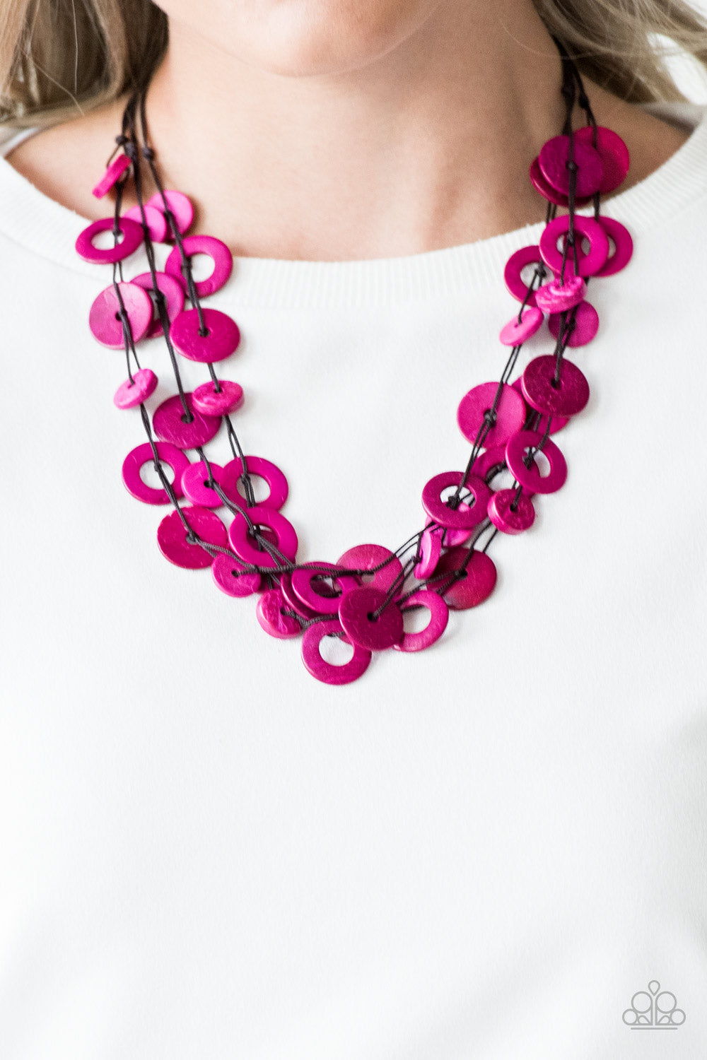 Paparazzi ♥ Wonderfully Walla Walla - Pink ♥  Necklace