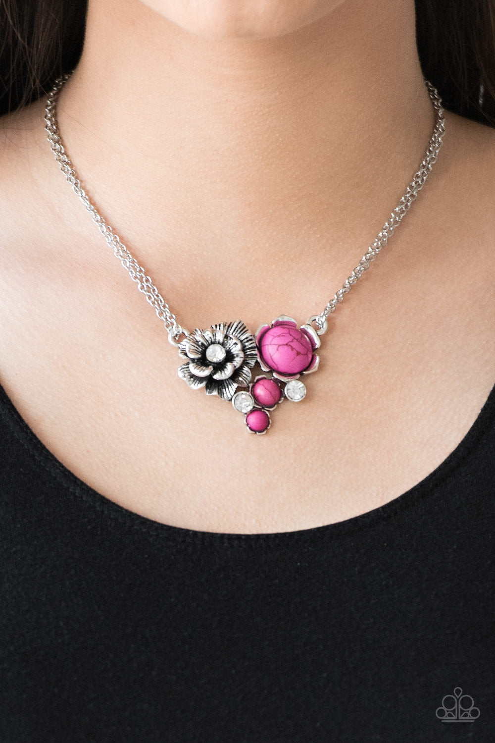 Paparazzi ♥ Desert Harvest - Pink ♥  Necklace
