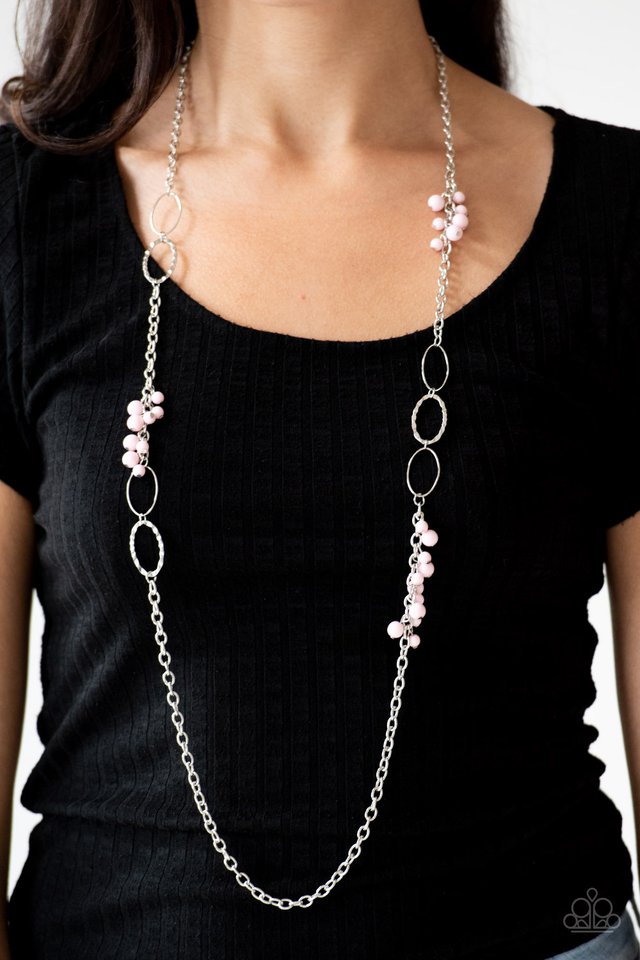 Paparazzi ♥ Flirty Foxtrot - Pink ♥ Necklace