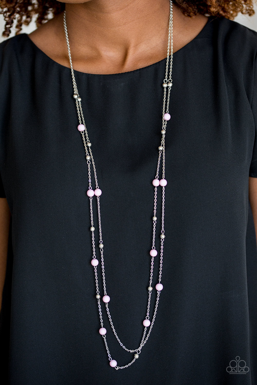 Paparazzi ♥ Beach Party Pageant - Pink ♥  Necklace