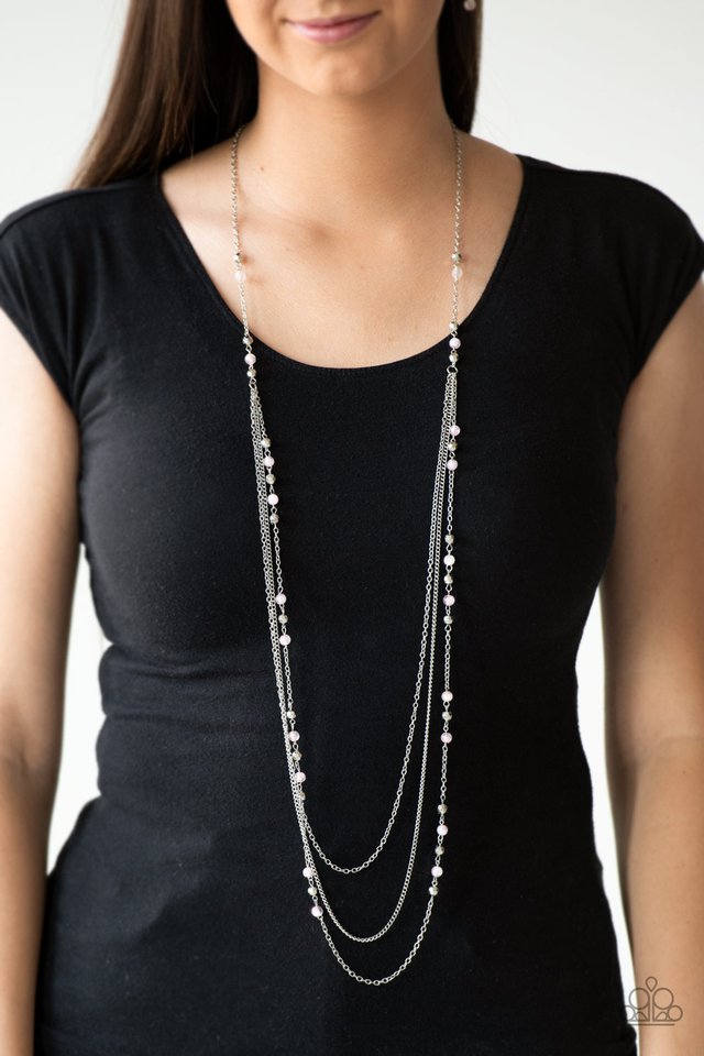 Paparazzi ♥ Colorful Cadence - Pink ♥ Necklace