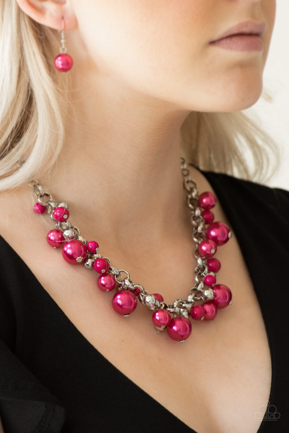 Paparazzi ♥ The Upstater - Pink ♥  Necklace